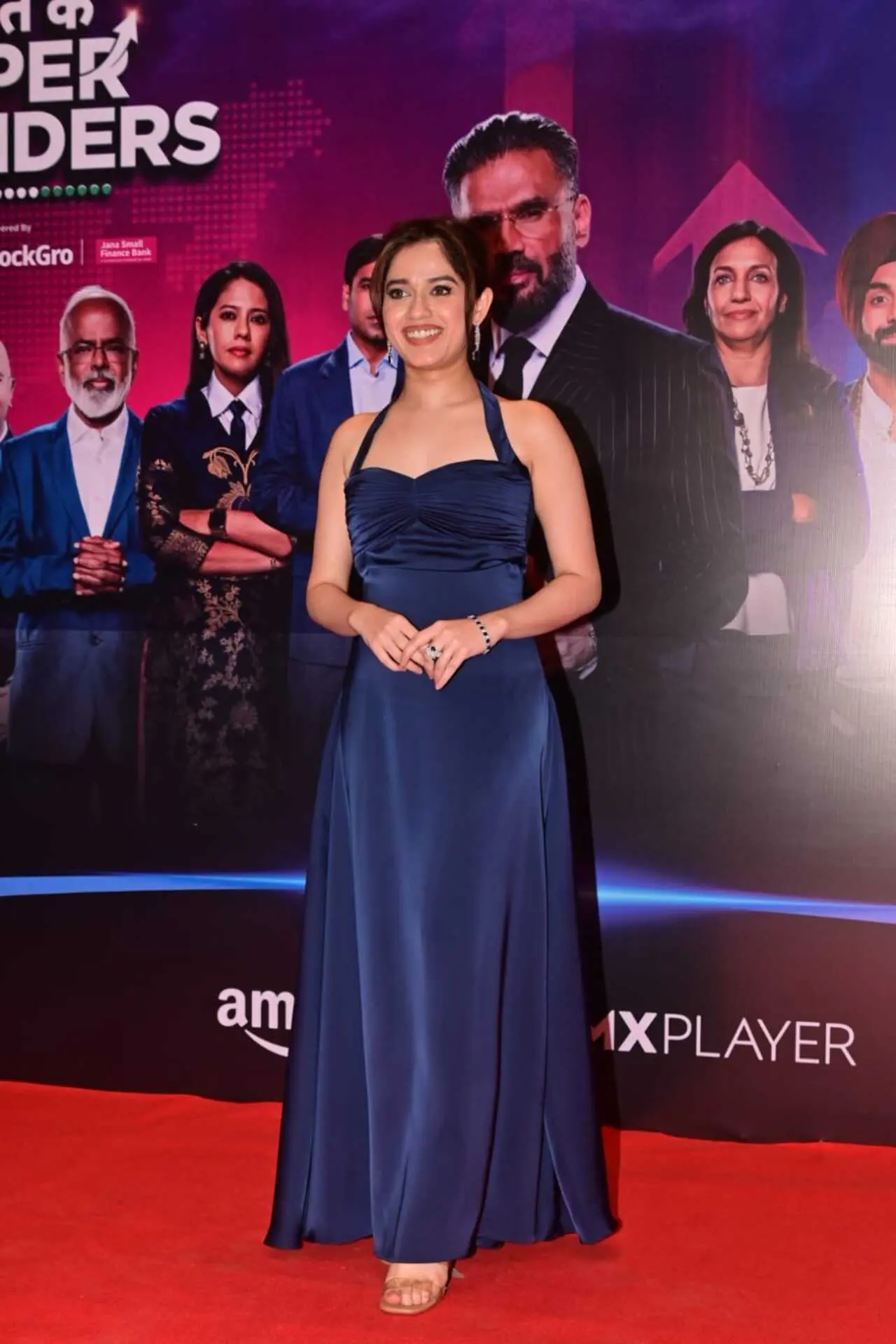 <p>Jannat Zubair arrived looking gorgeous in a navy blue gown at the 100 Crores milestone party of the entrepreneurial reality series Bharat Ke Super Founders.</p> <p>Jannat Zubair arrived looking gorgeous in a navy blue gown at the 100 Crores milestone party of the entrepreneurial reality series Bharat Ke Super Founders.</p>